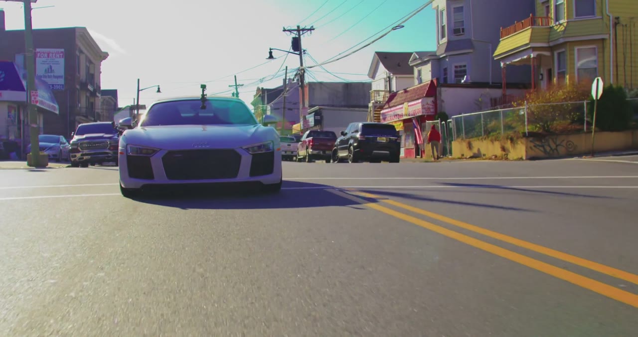 The drive is the spine — back through the block